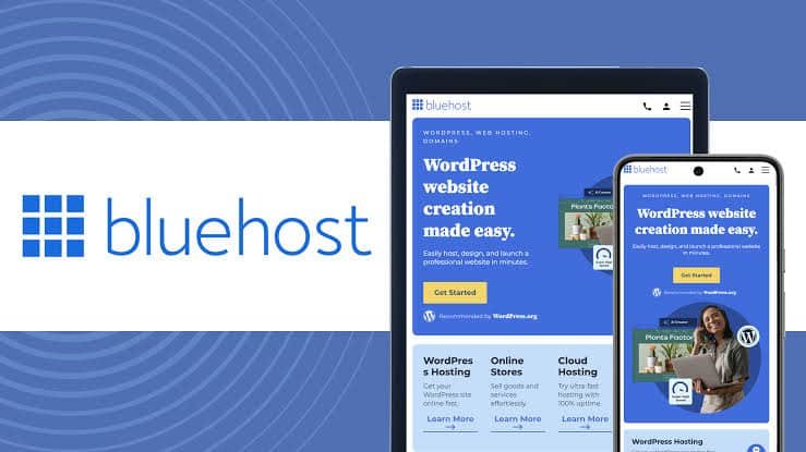 Bluehost WordPress hosting in the Hostinger vs Bluehost vs Namecheap comparison