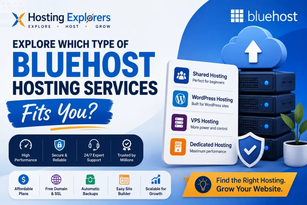Explore Which Bluehost Hosting Services Fits You?